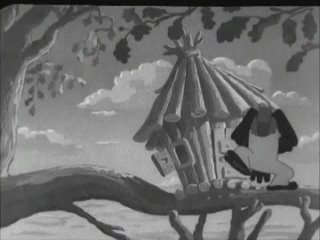 eagle and mole (1944) - soviet animated short film on krylov's fable