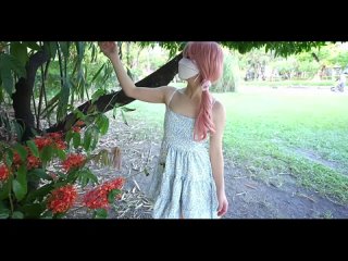 fit petite pink-haired asian cutie gets her tight slit drilled and fingered up to the climax
